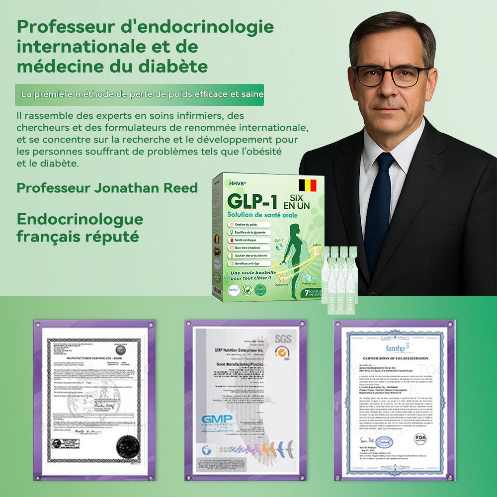 Magasin officiel | 𝐇𝑯𝑉𝐵®🌟🌟𝐆𝑳𝑷-1 SIX EN-UN Solution de santé orale (Juste une dose par jour, changements visibles en 7 jours) ✅ Pour l'obésité, la santé cardiovasculaire, le diabète, l'apnée du sommeil, les problèmes articulaires et plus encore.