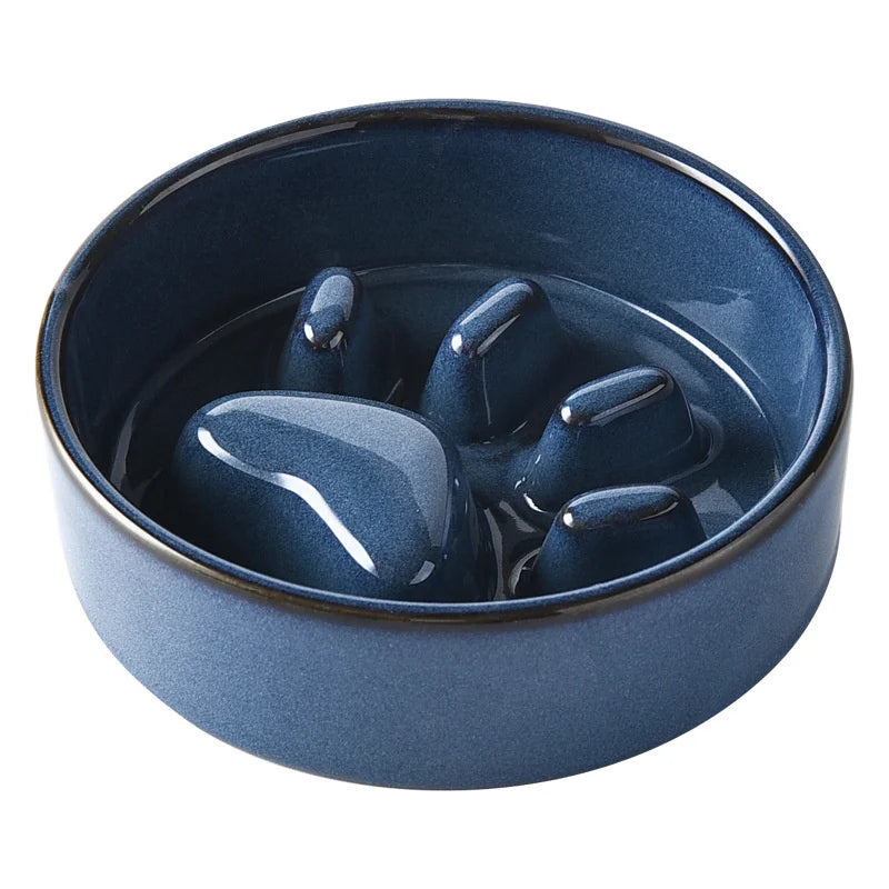 Slow Ceramic Food Bowl  for Dogs and Cats