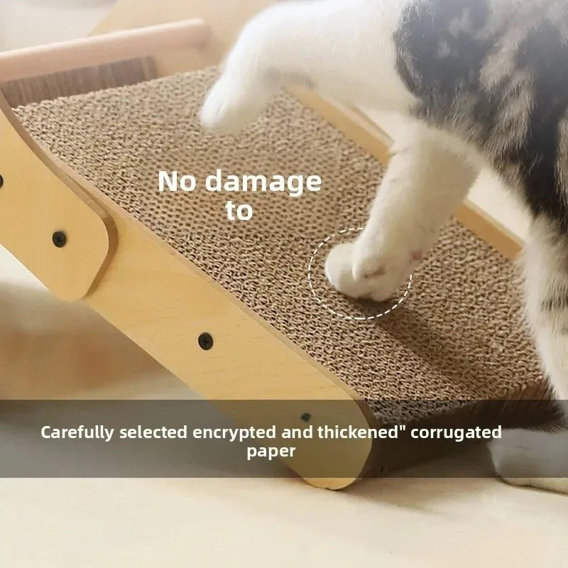 Cat Scratching Post with Ferris Wheel Spinning Balls