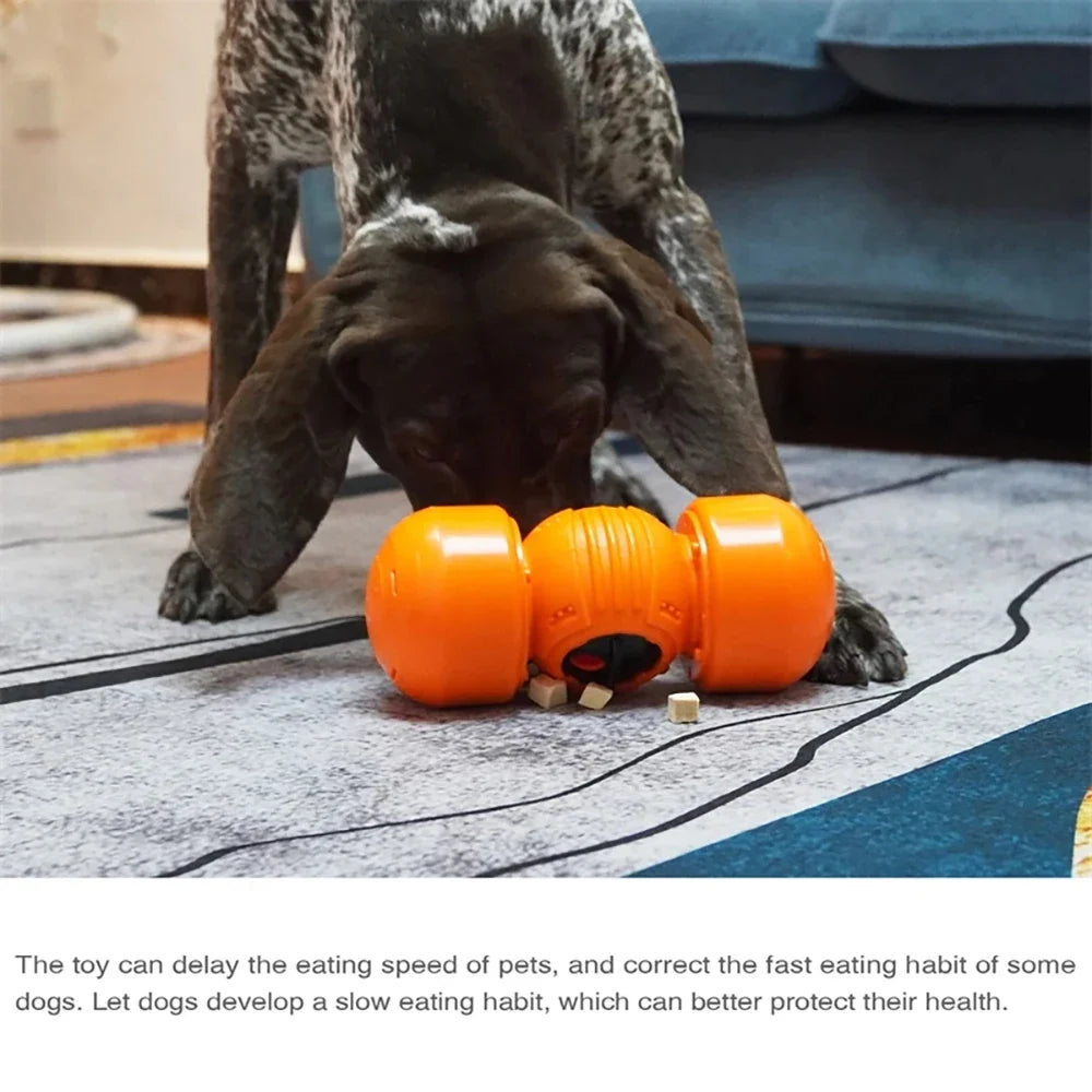 Large Dog Slow Feeder Toy – Adjustable Food Dispenser & Interactive Chew Ball