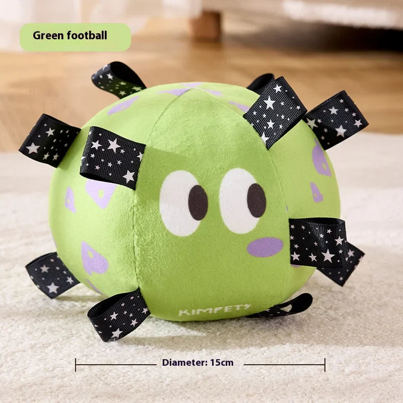 Dog Football Toy – Training & Play Ball with Built-In Bell for Puppies and Small Dogs