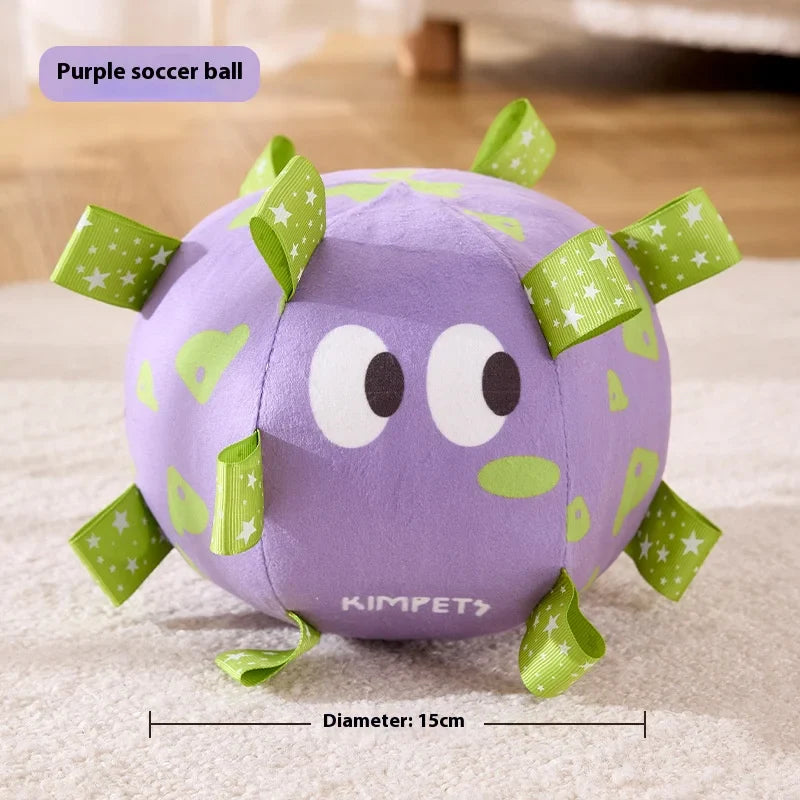 Dog Football Toy – Training & Play Ball with Built-In Bell for Puppies and Small Dogs