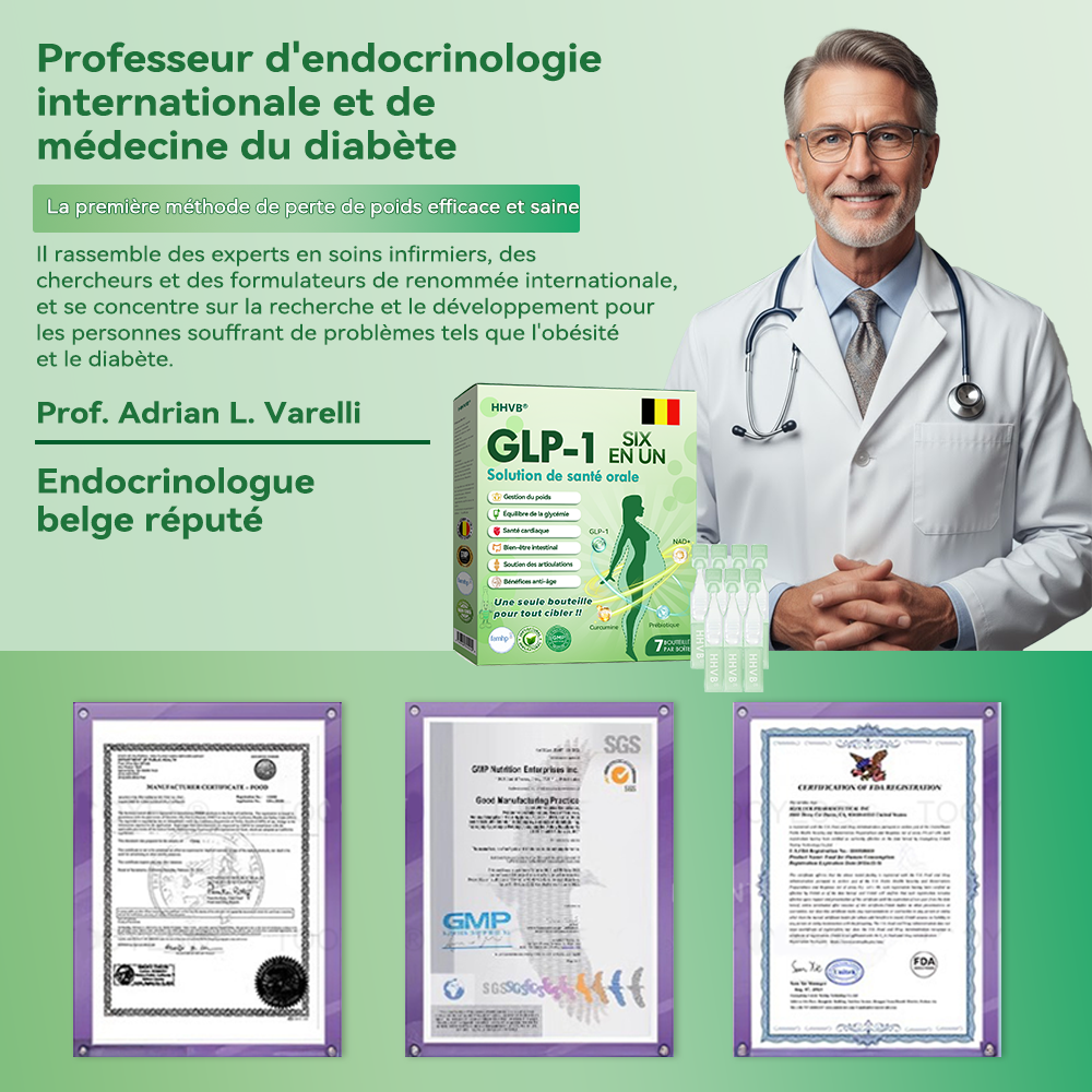 Magasin officiel | 𝐇𝑯𝑉𝐵®🏆🏆𝐆𝑳𝑷-1 SIX EN-UN Solution de santé orale (Juste une dose par jour, changements visibles en 7 jours) ✅ Pour l'obésité, la santé cardiovasculaire, le diabète, l'apnée du sommeil, les problèmes articulaires et plus encore.